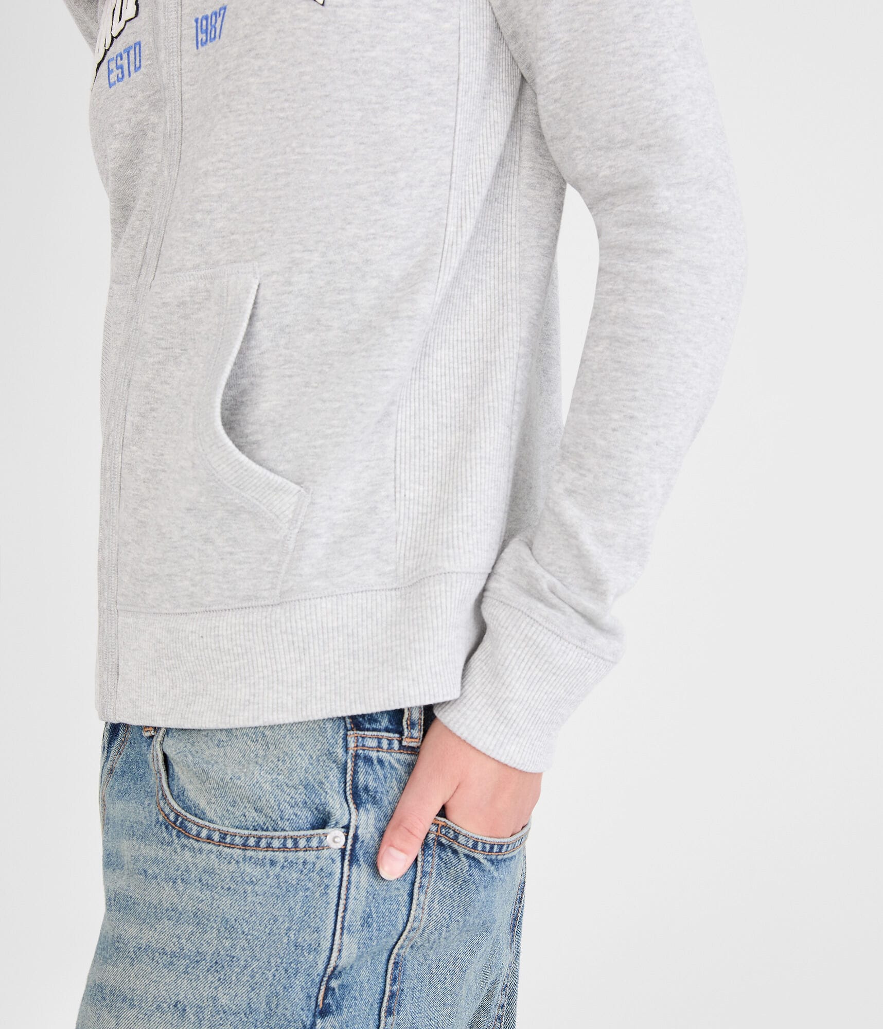 Aero 1987 Faux Fur-Trim Full-Zip Hoodie