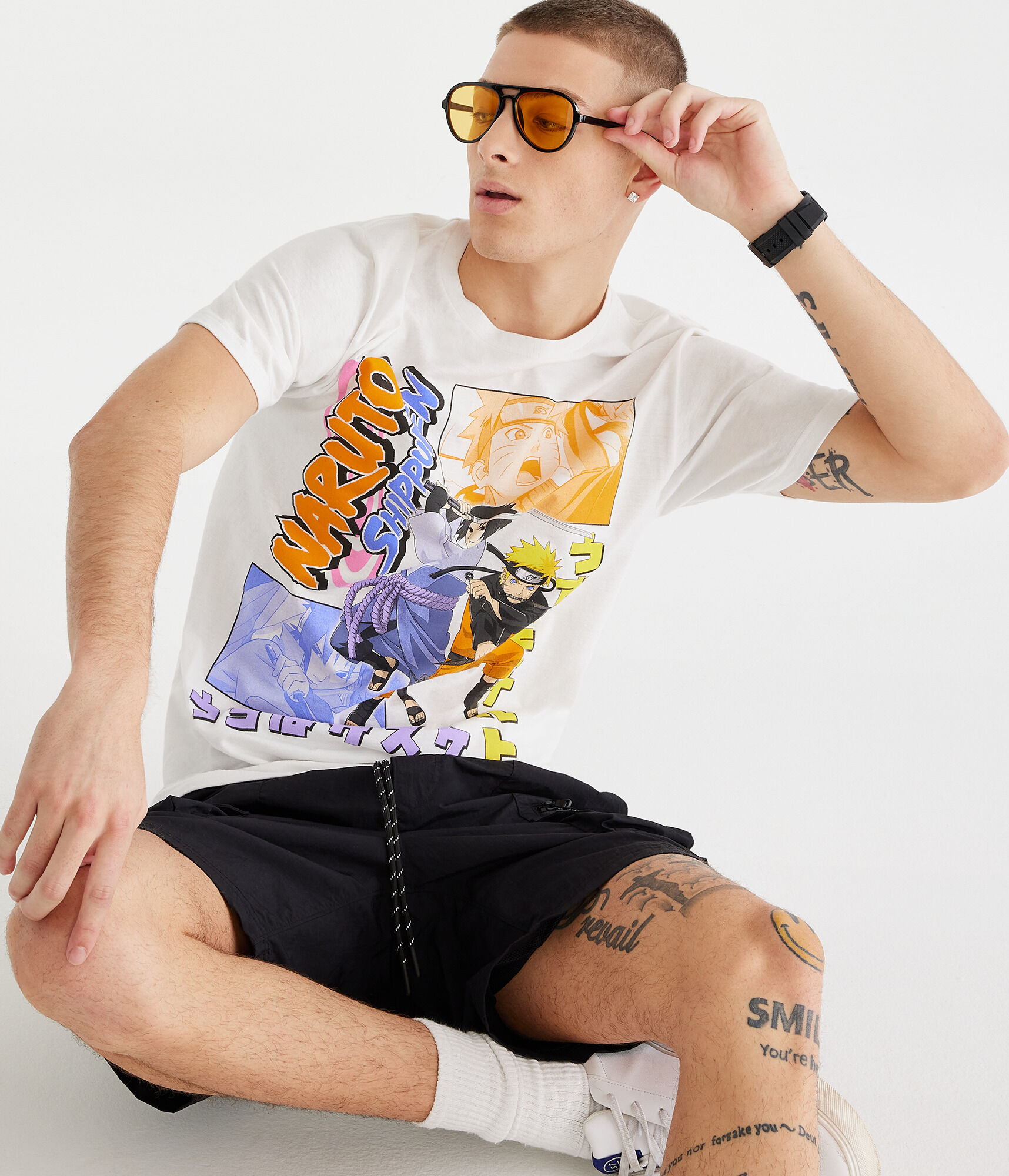 sidenerds kirakiraTシャツ Naruto Shippuden Graphic Tee