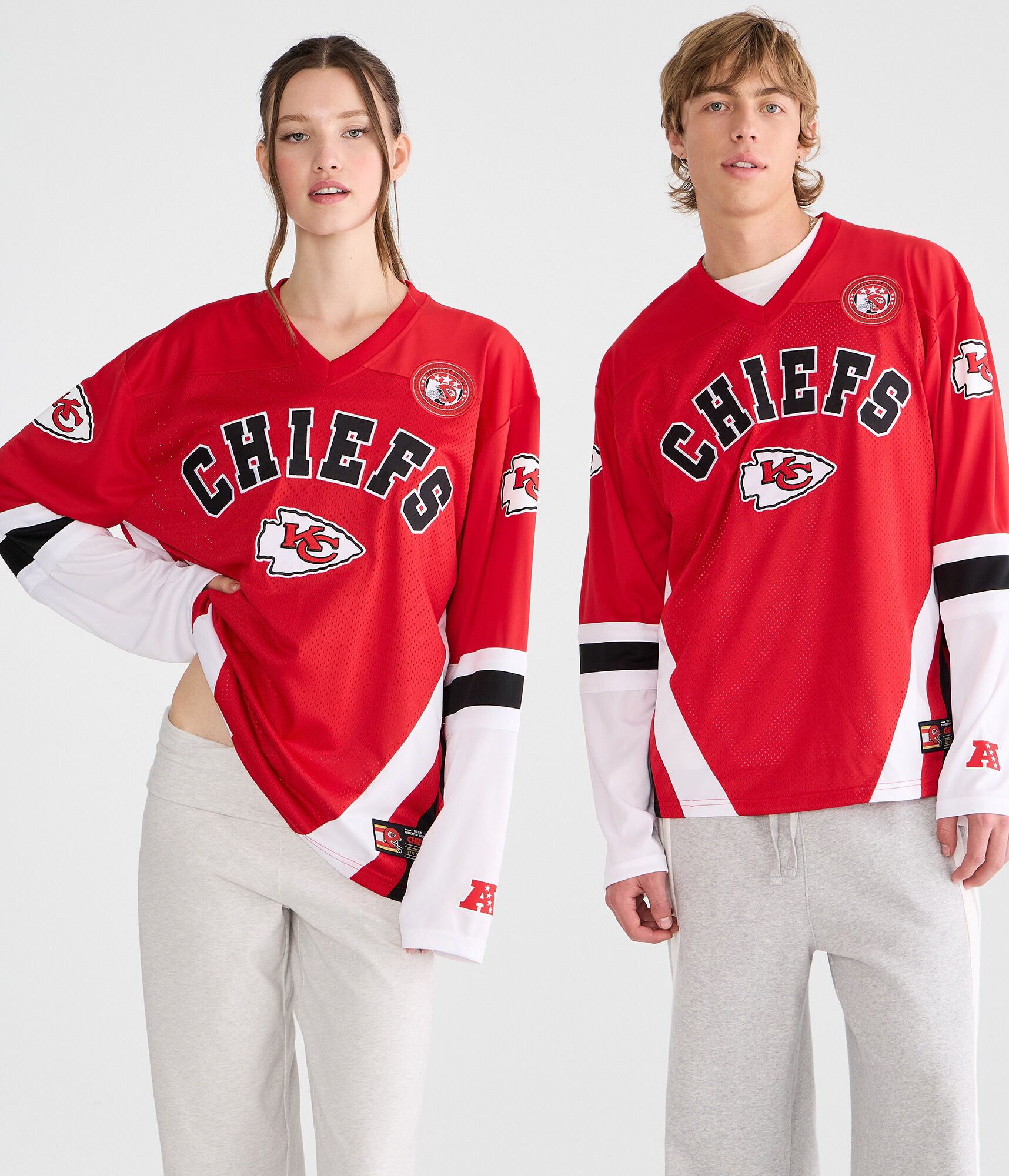 Long Sleeve Kansas City Chiefs Mesh Top
