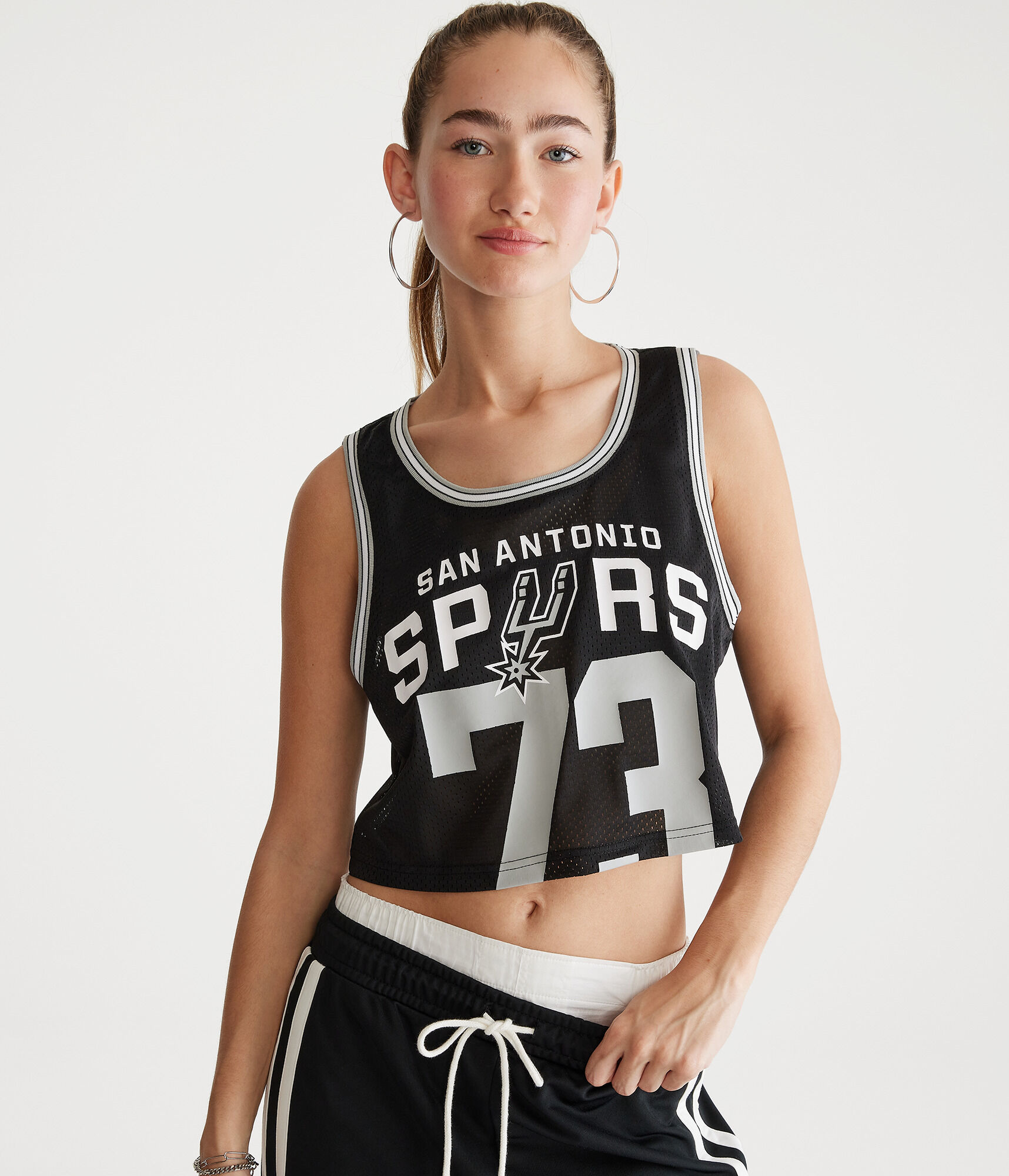 San Antonio Spurs Cropped Game Day Tank