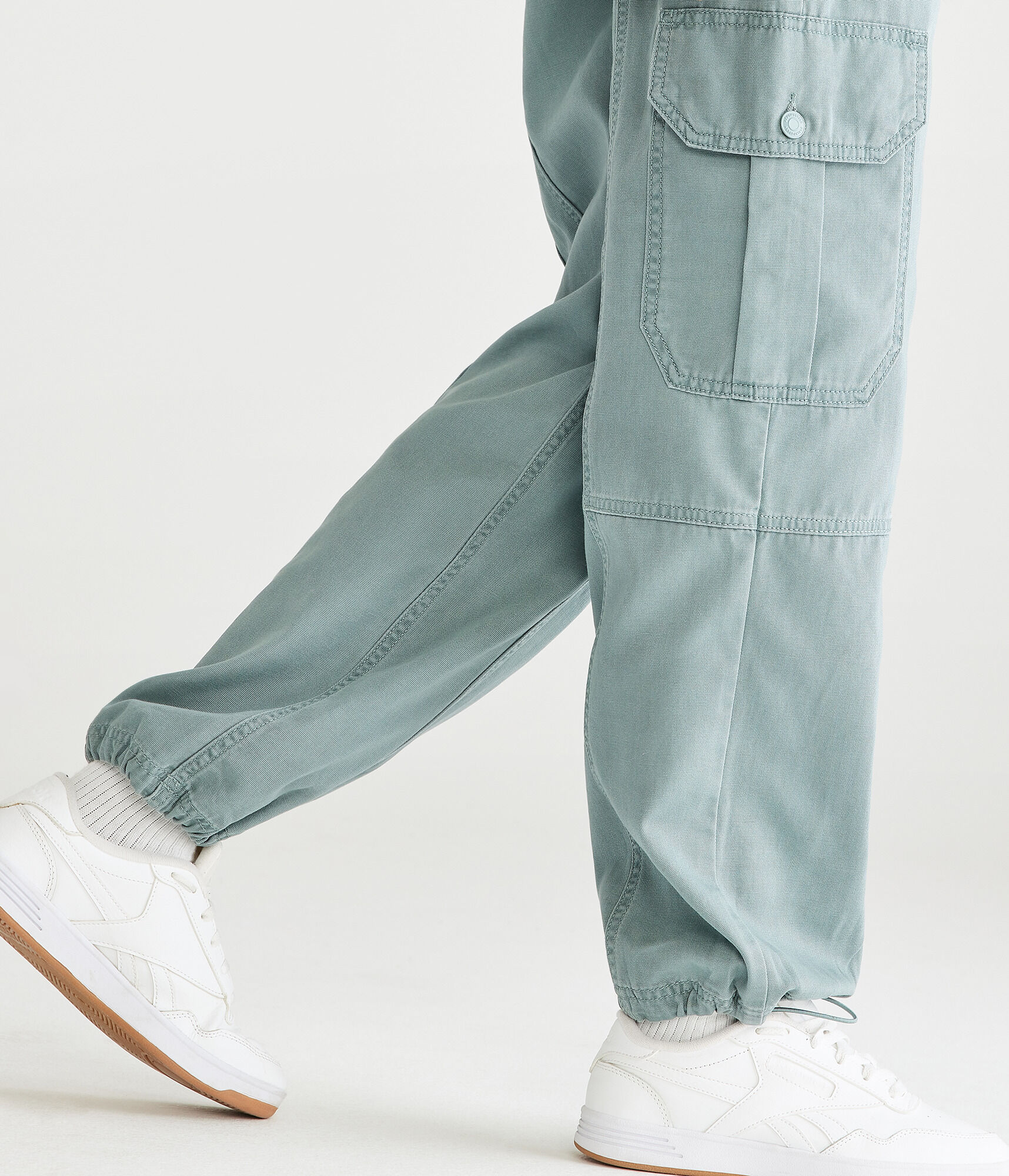 Cinched Hem Utility Cargo Pants