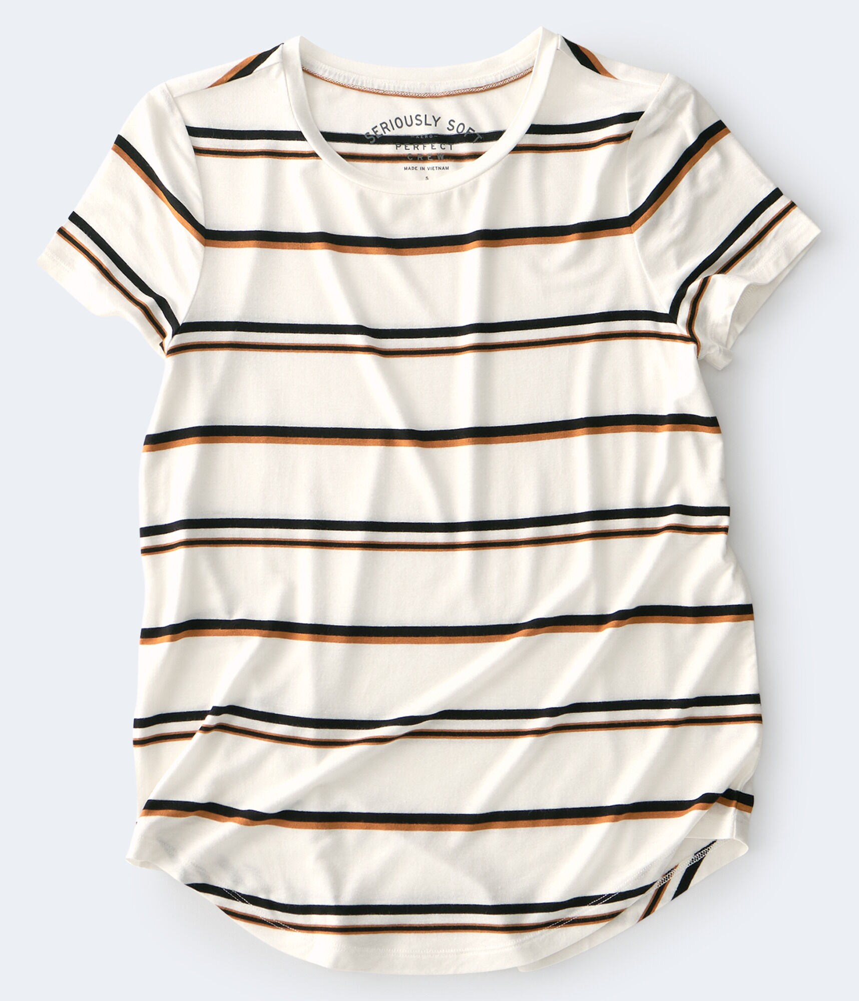 Seriously Soft Striped Crew Tee