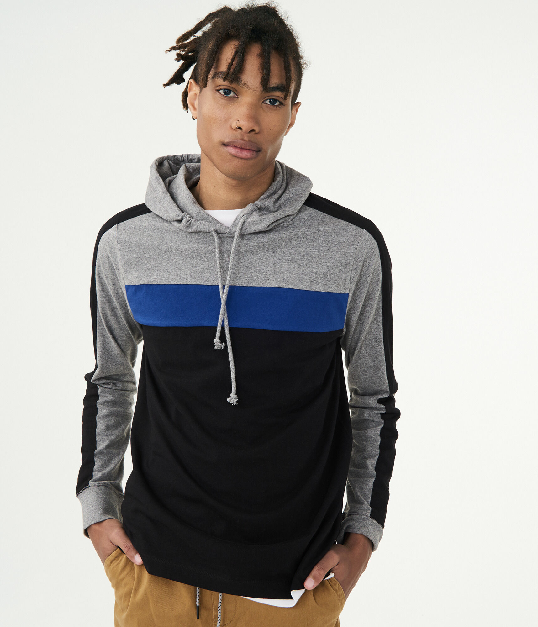 Colorbock Stripe Pullover Hoodie