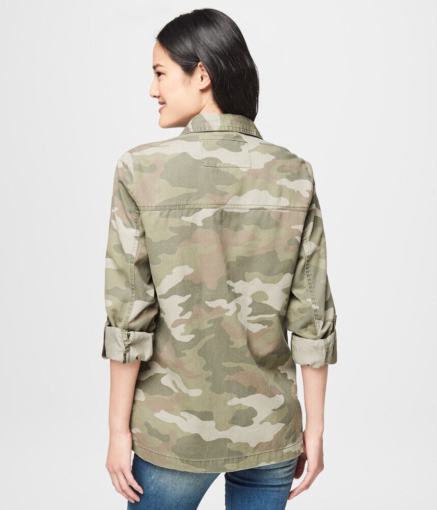 Camo Shirt Jacket