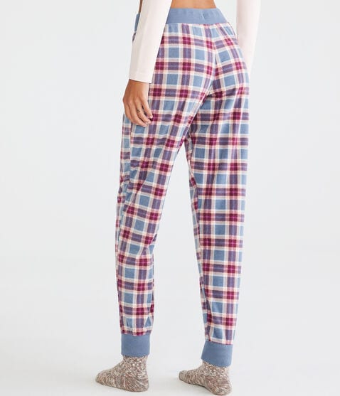 Plaid Polyfleece Sleep Joggers Plaid Polyfleece Sleep Joggers