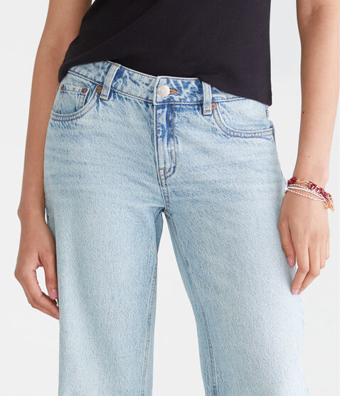 Low-Rise Baggy Wide Leg Bow Pocket Jean Low-Rise Baggy Wide Leg Bow Pocket Jean