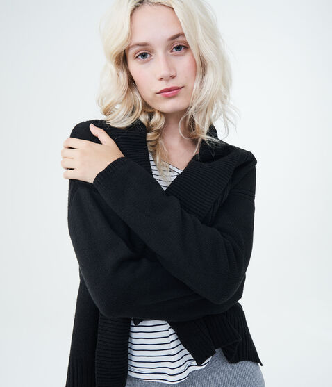Solid Shawl-Collar Cardigan Solid Shawl-Collar Cardigan