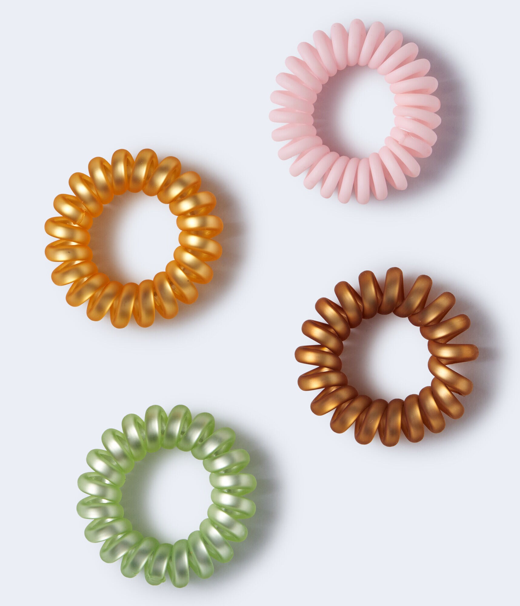 Small Coil Ponytail Holder 4Pack