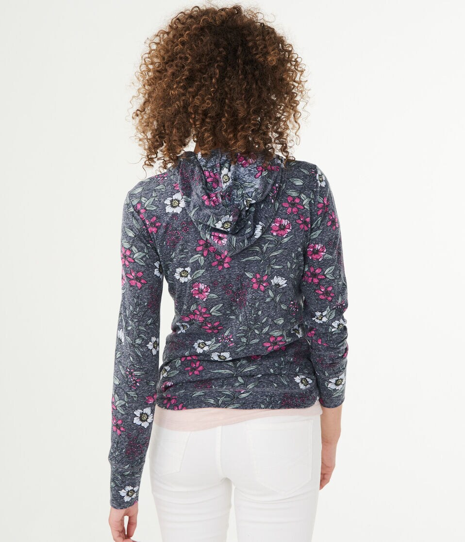 Lightweight Floral Aero Pullover Hoodie