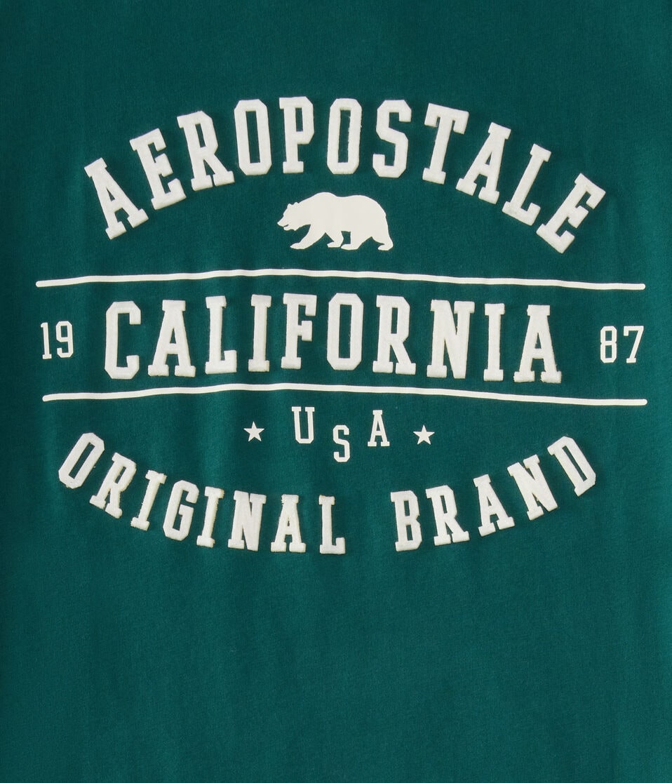 Aeropostale Cali Bear Appliqué Graphic Tee
