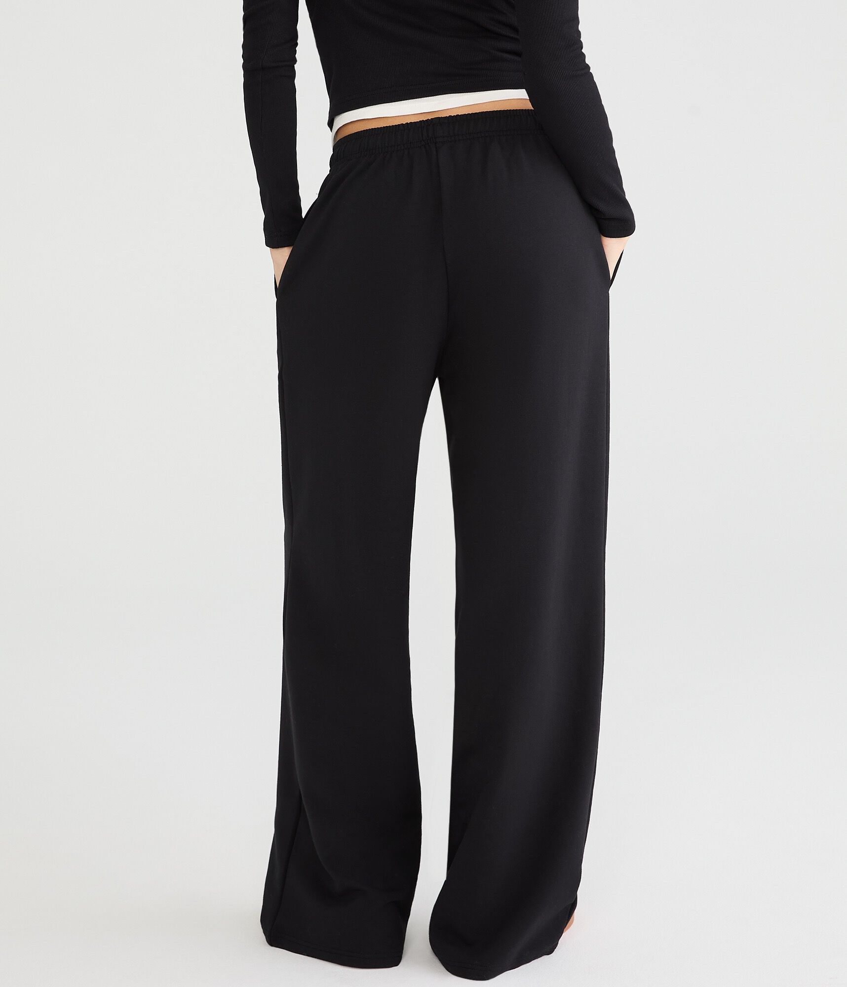 Cloud Soft Tattoo Roses High-Rise Wide Leg Sweatpants