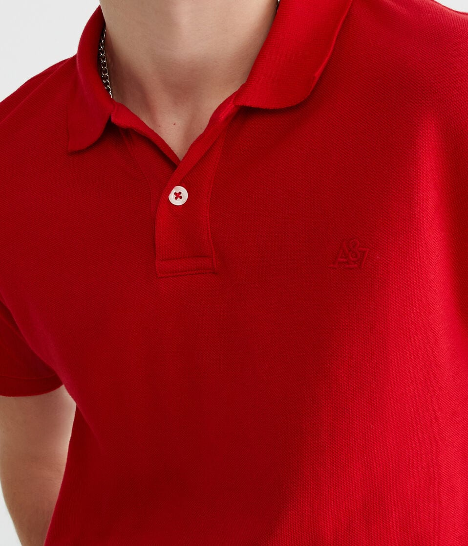 Tonal A87 Logo Piqué Polo
