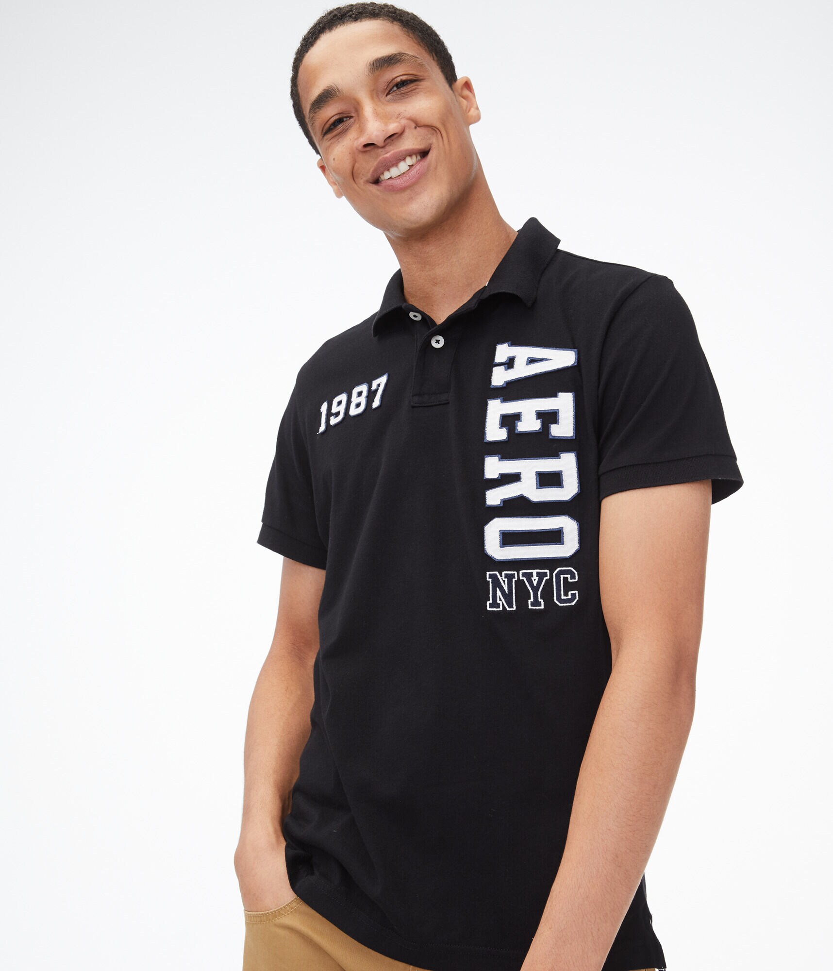 Vertical Aero Graphic Piqu&eacute; Polo