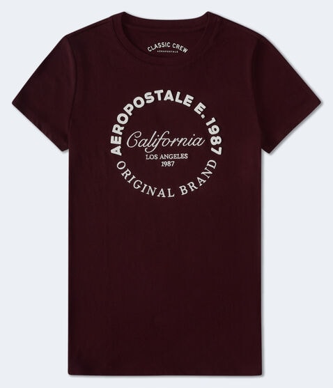 Aeropostale California Circle Appliqué Graphic Tee Aeropostale California Circle Appliqué Graphic Tee