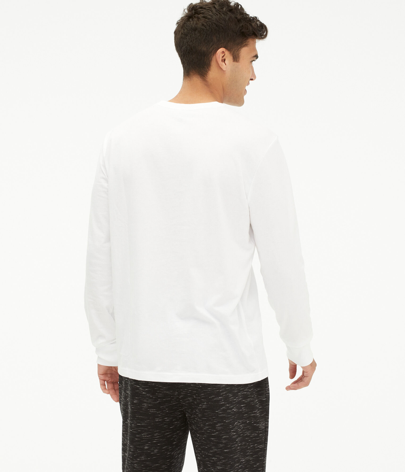 Long Sleeve Aeropostale Box Logo Graphic Tee