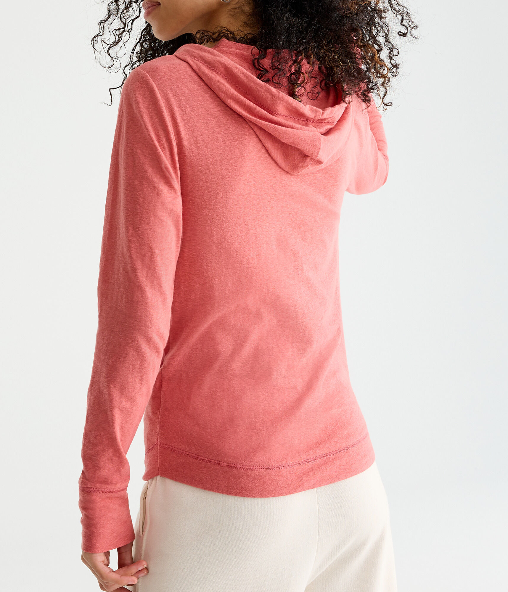 Long Sleeve Aeropostale Crest Hooded Graphic Tee