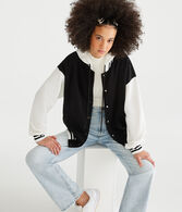 Varsity Hooded Fleece Jacket