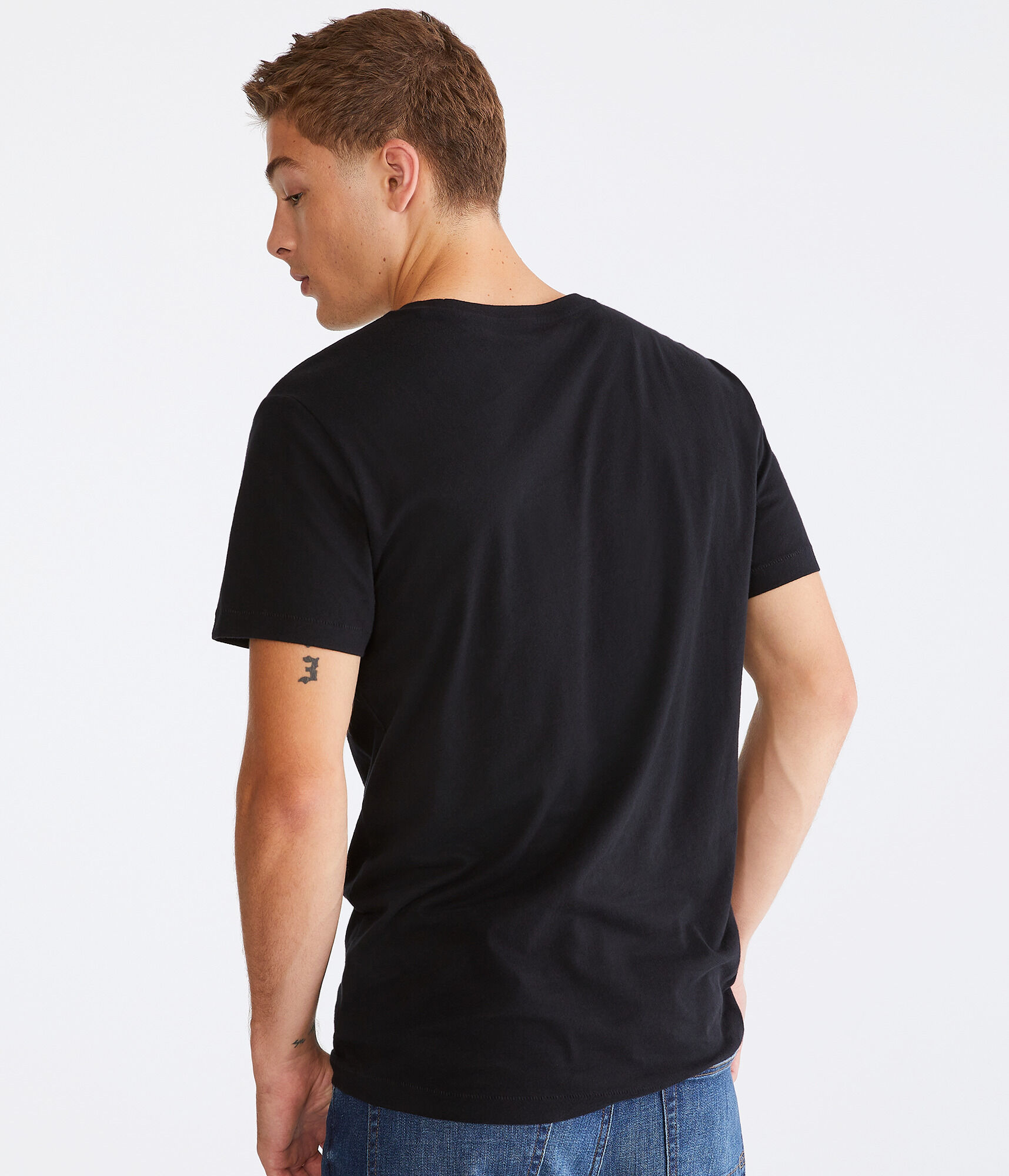 Aero Gothic Logo Appliqu&eacute; Graphic Tee