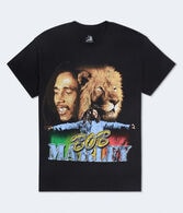 Bob Marley Lion Relaxed Graphic Tee
