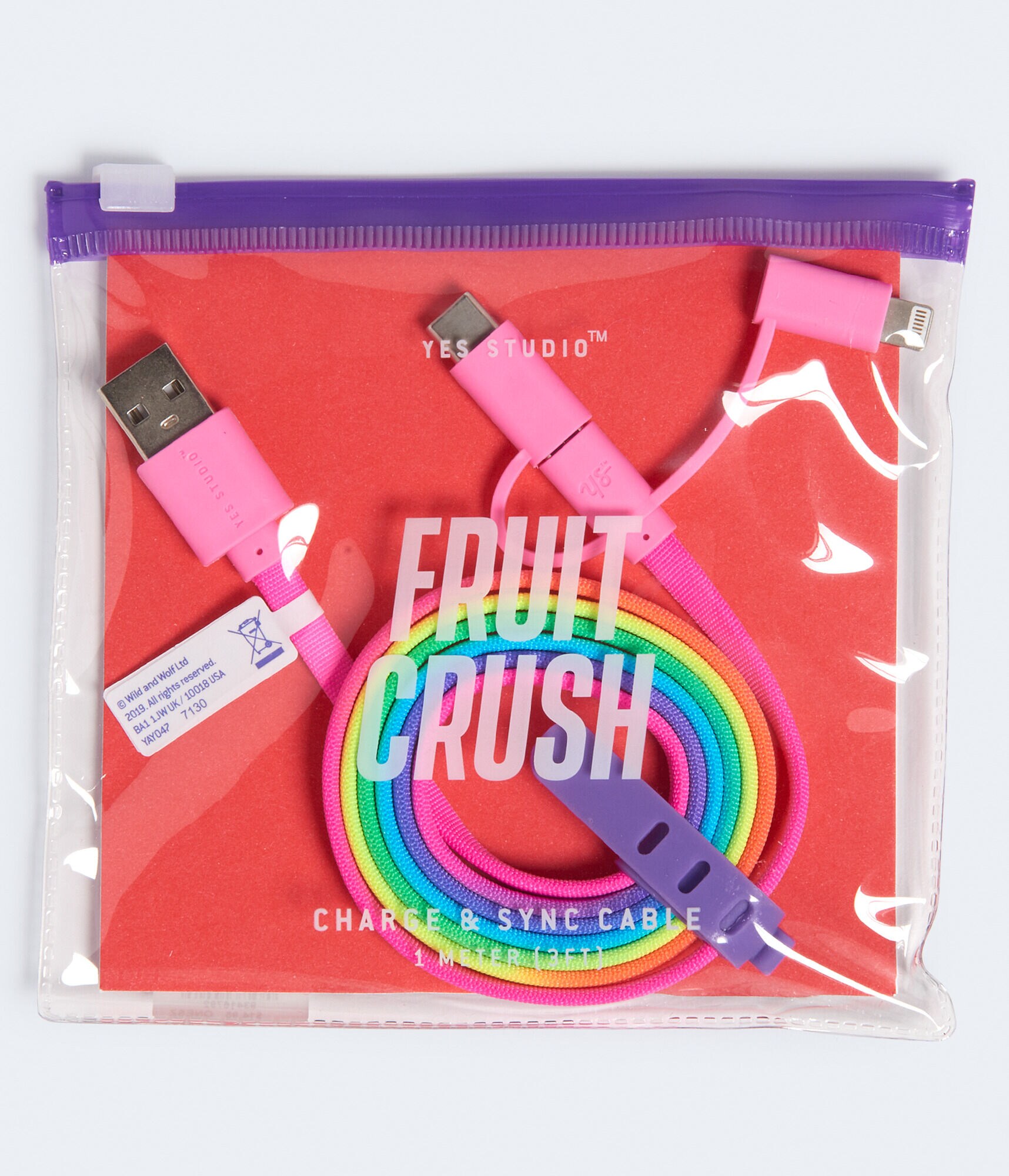 Yes Studio Fruit Crush Charge &amp; Sync USB Cable