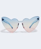 Rimless Heart Sunglasses