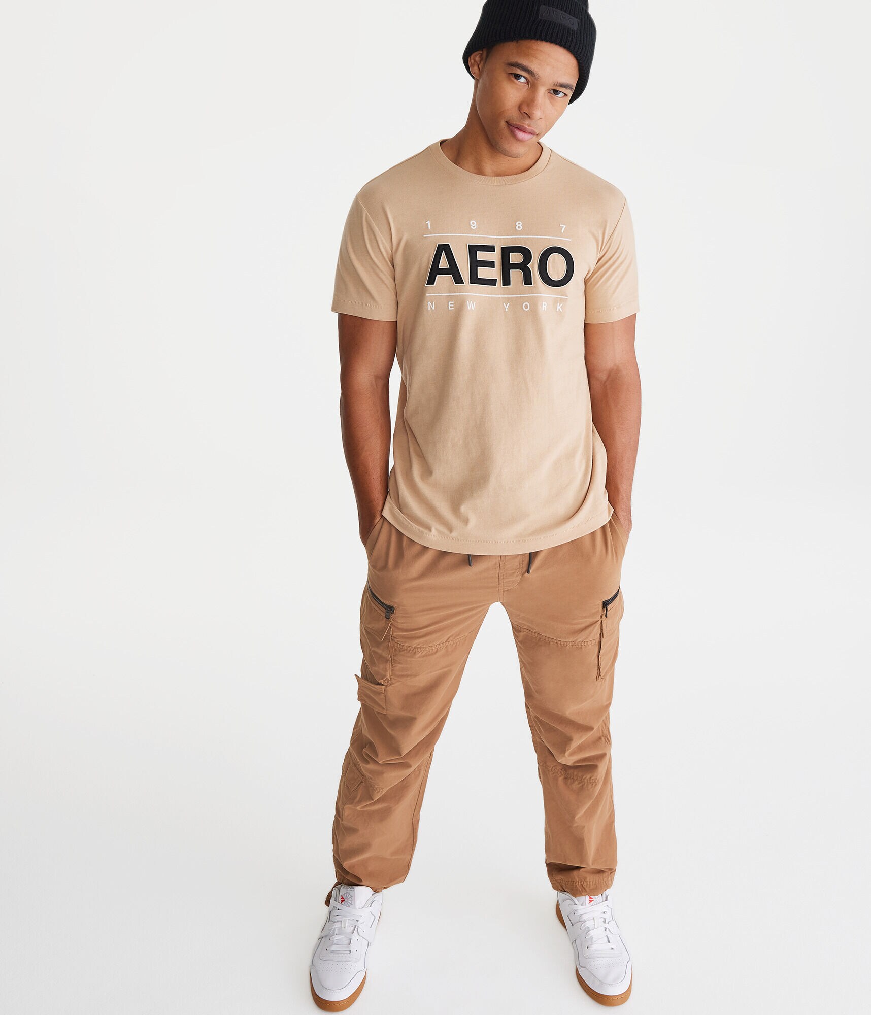 Aero Centered Logo Appliqu&eacute; Graphic Tee