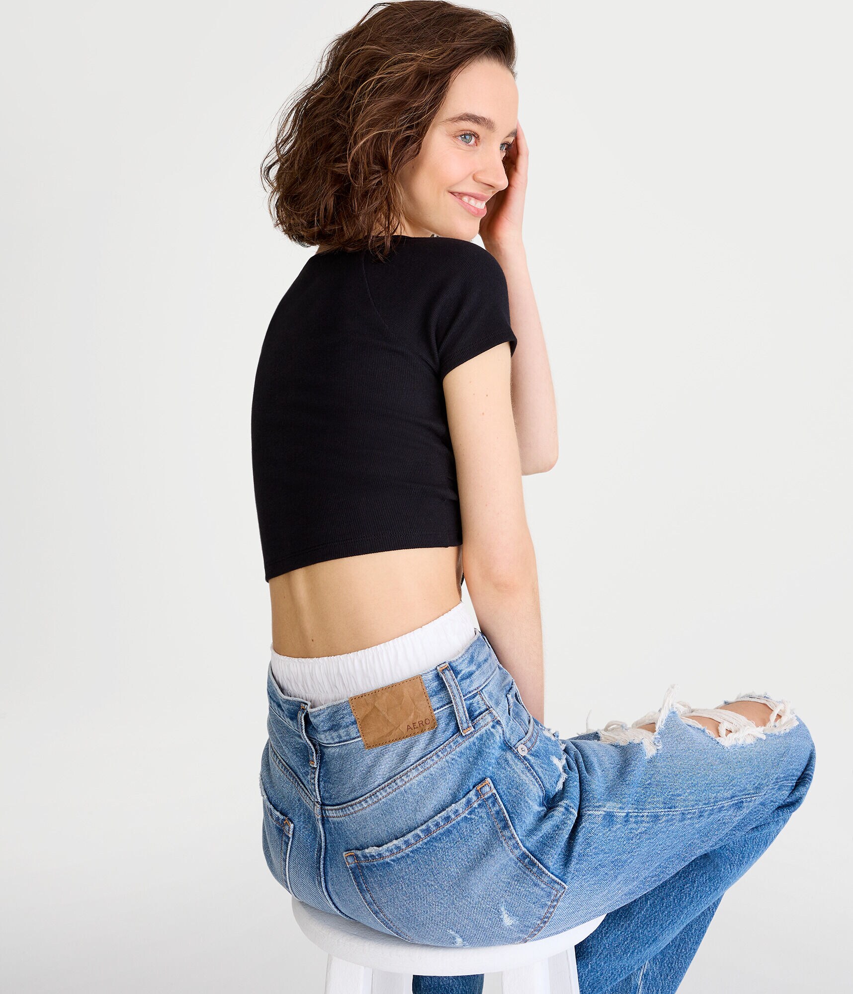 Cutout Convertible Crop Top