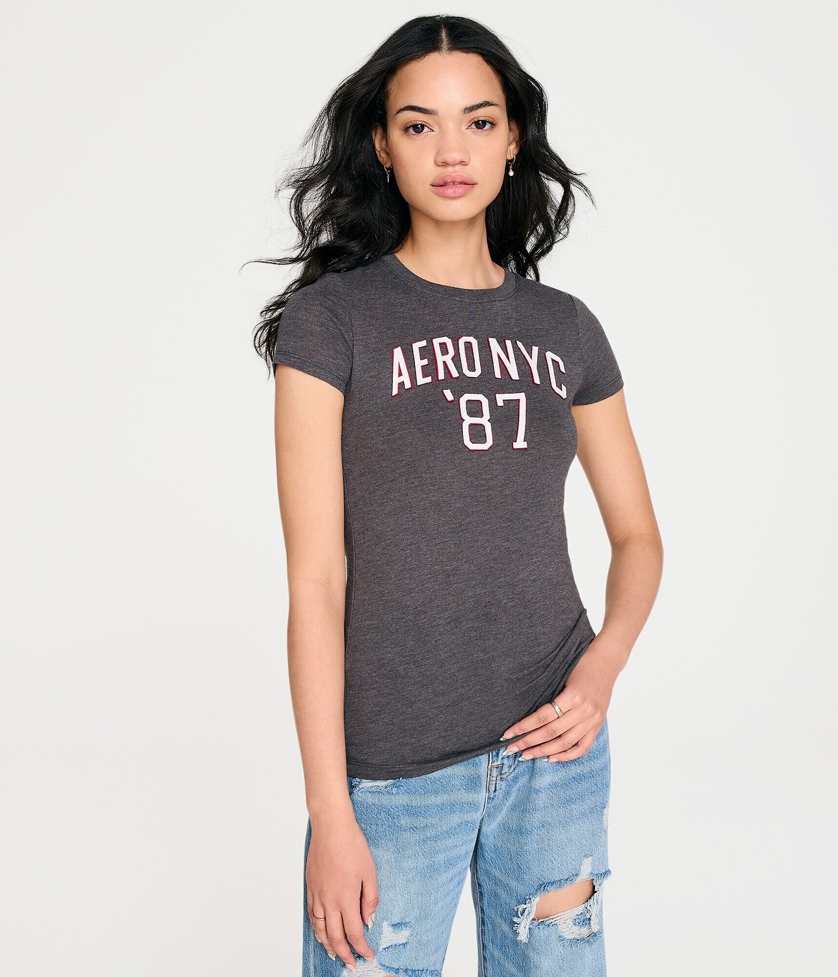 Aero NYC 87 Appliqu&eacute; Graphic Tee