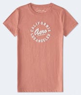 Aeropostale Cali Circle Appliqué Graphic Tee