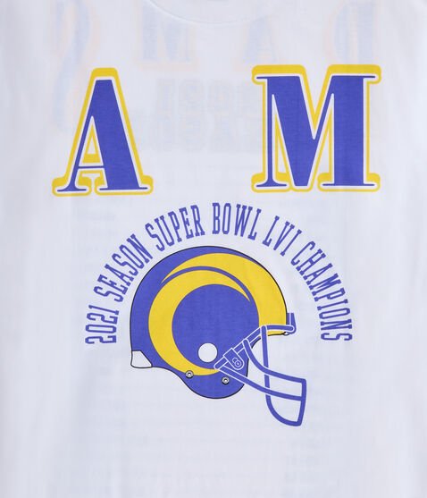 Los Angeles Rams Super Bowl Boxy Graphic Tee Los Angeles Rams Super Bowl Boxy Graphic Tee