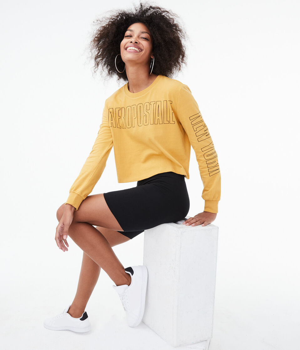Long Sleeve Block Logo Tomboy Crew Tee
