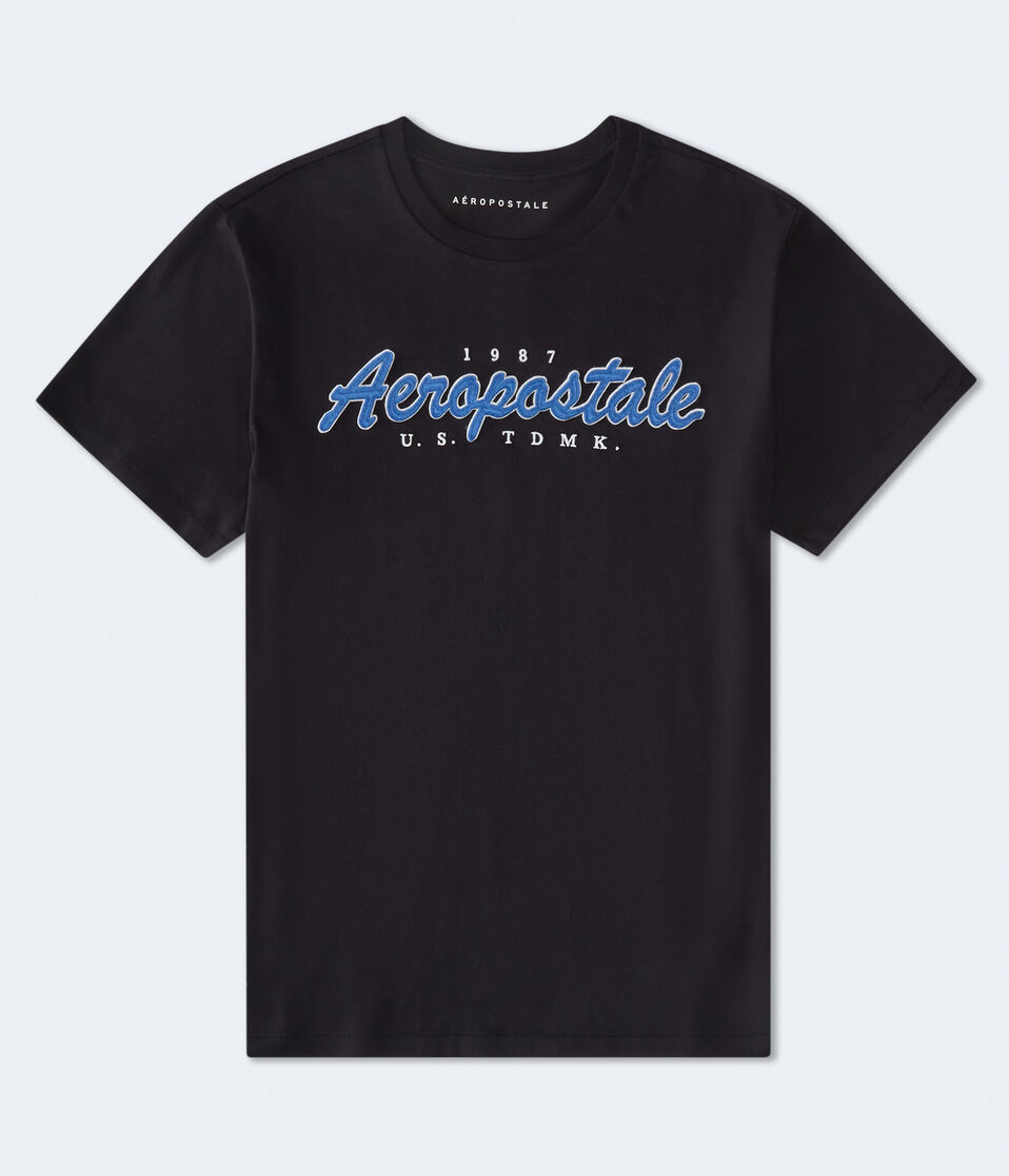 Aeropostale Script Appliqué Graphic Tee