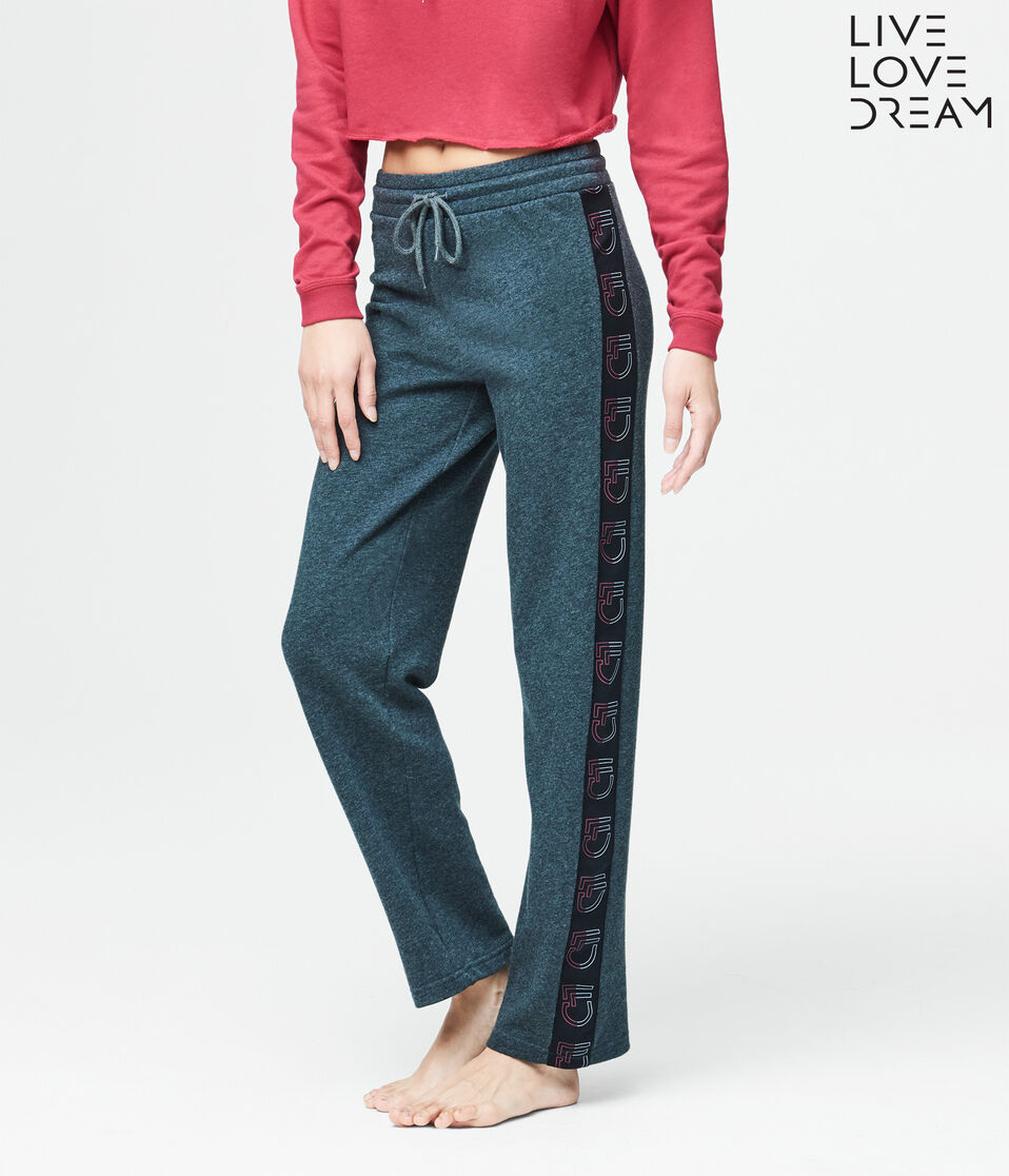 LLD Logo Stripe 90's Wide-Leg Sweatpants