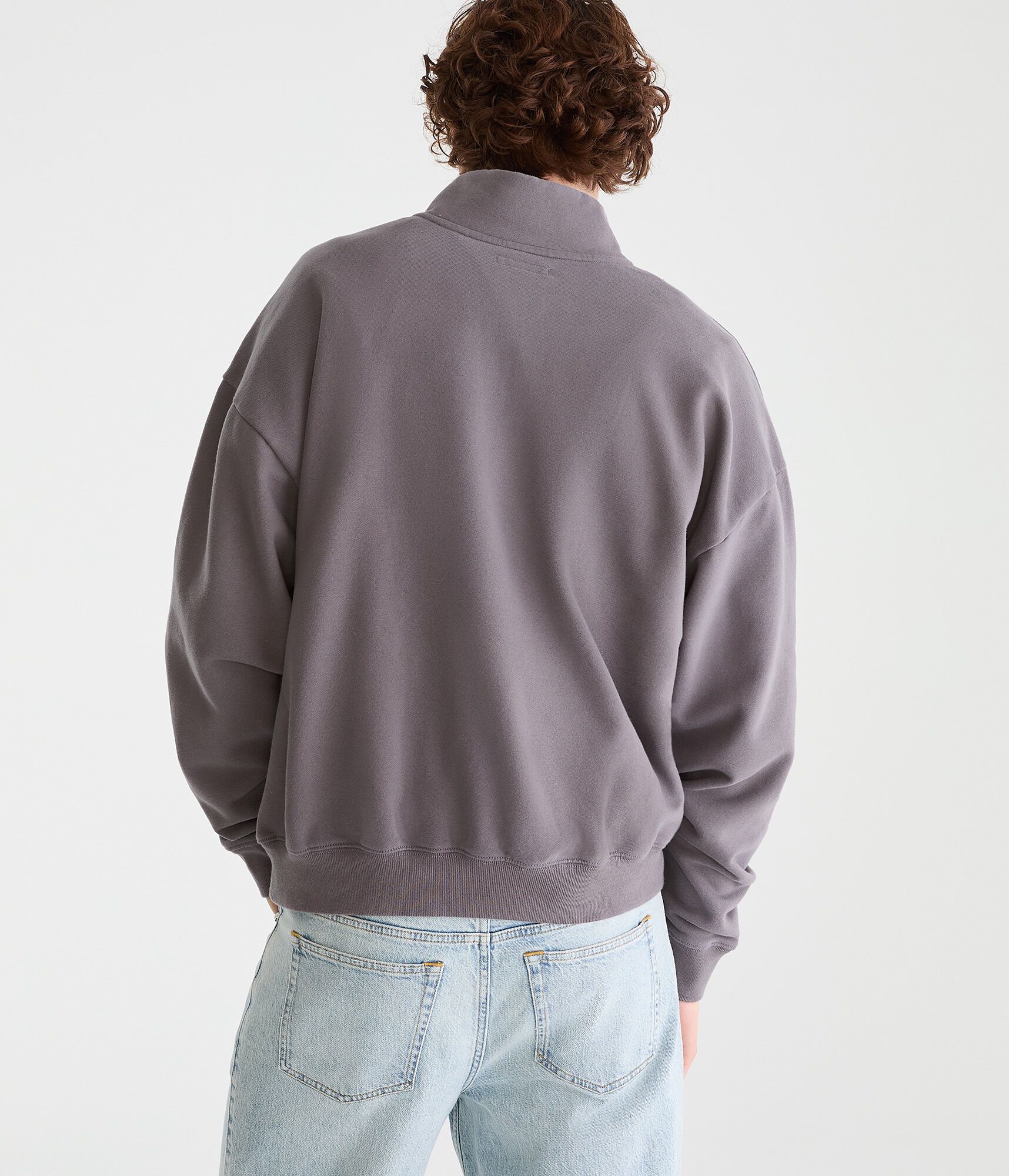 Cloud Soft Boxy Quarter-Zip Sweatshirt