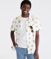 Cactus Print Relaxed Shirt