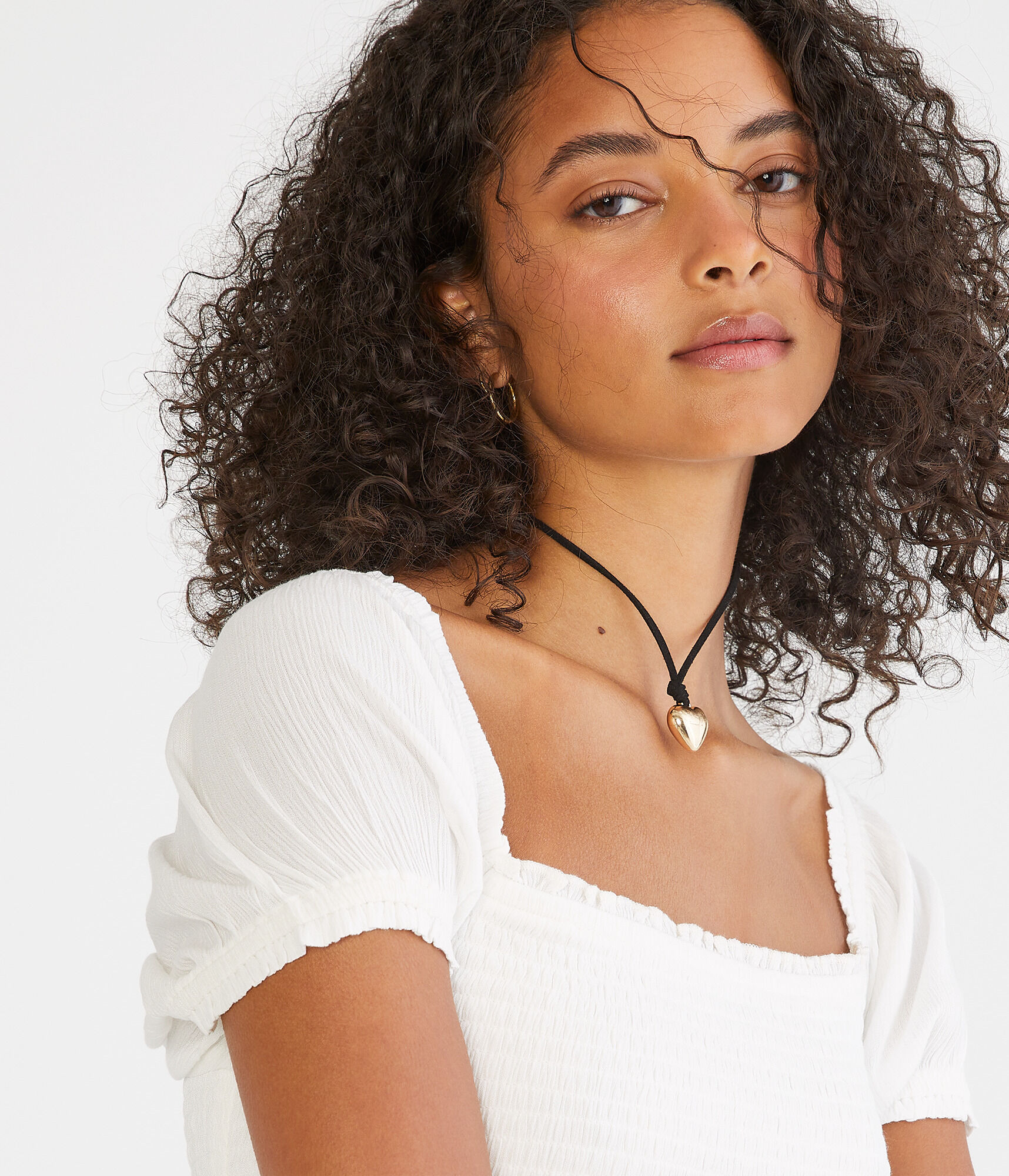 Solid Square-Neck Tiered Midi Dress