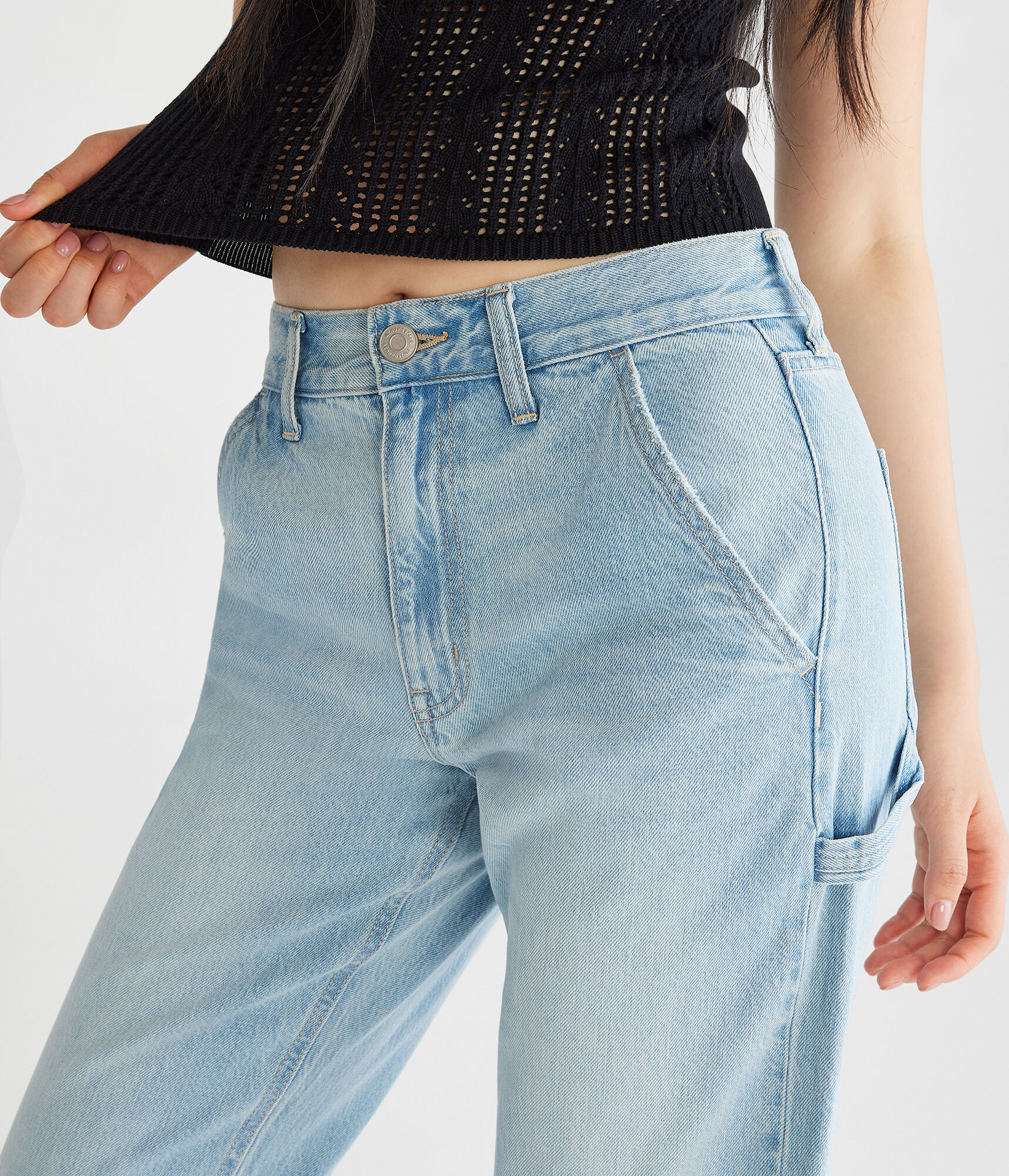 High-Rise Baggy Carpenter Jean