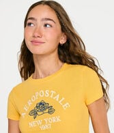 Aeropostale Arch Rose Graphic Tee