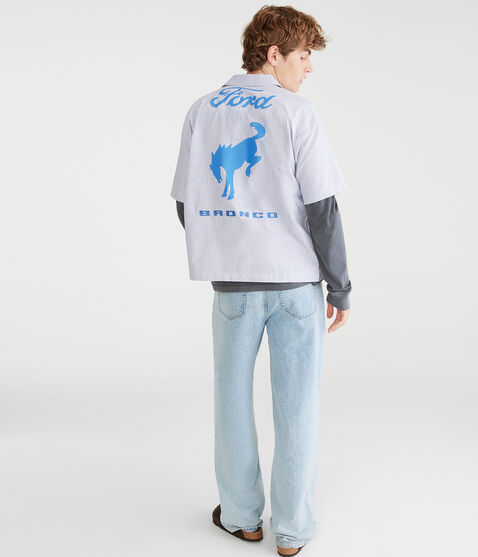 Short Sleeve Ford Bronco Mechanic Shirt Short Sleeve Ford Bronco Mechanic Shirt