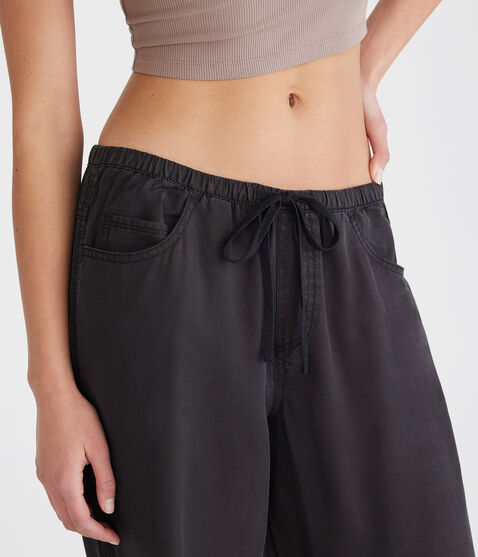 Low-Rise Wide Leg Drawstring Pants Low-Rise Wide Leg Drawstring Pants