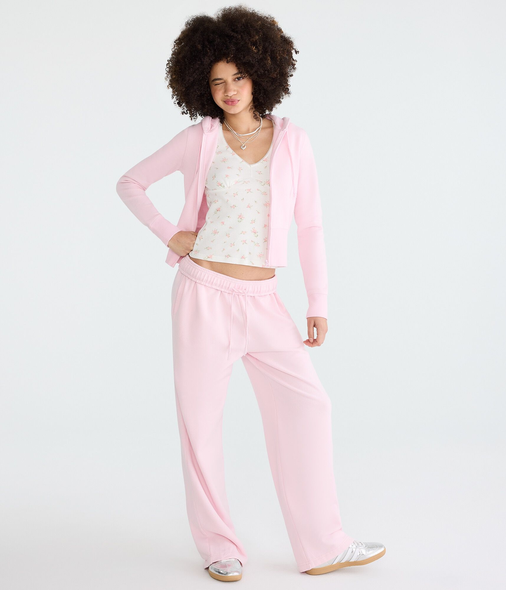 Cloud Soft Cropped Full-Zip Hoodie
