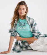 Aero Script Floral Graphic Tee