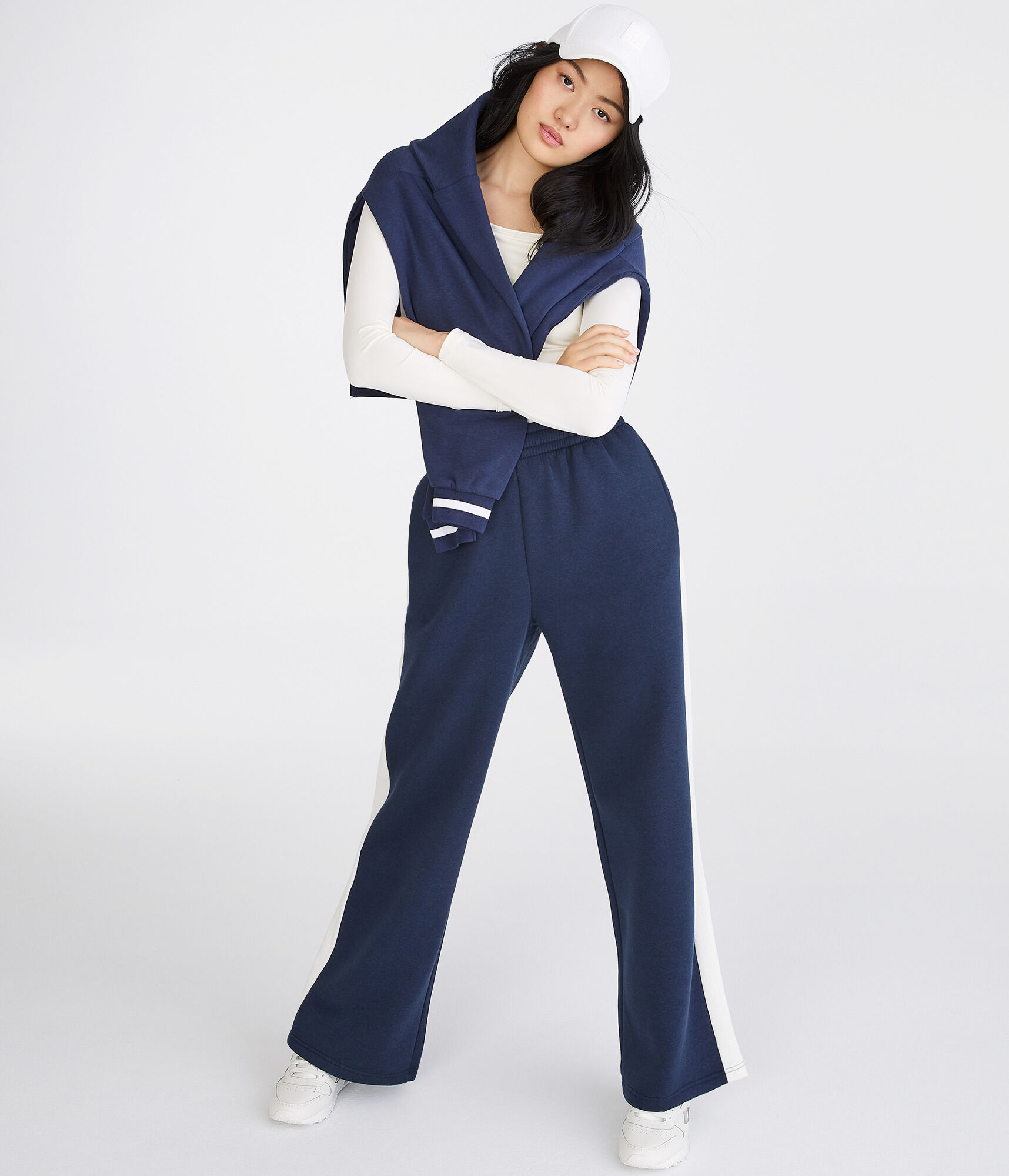 High-Rise Straight Leg Sweatpants
