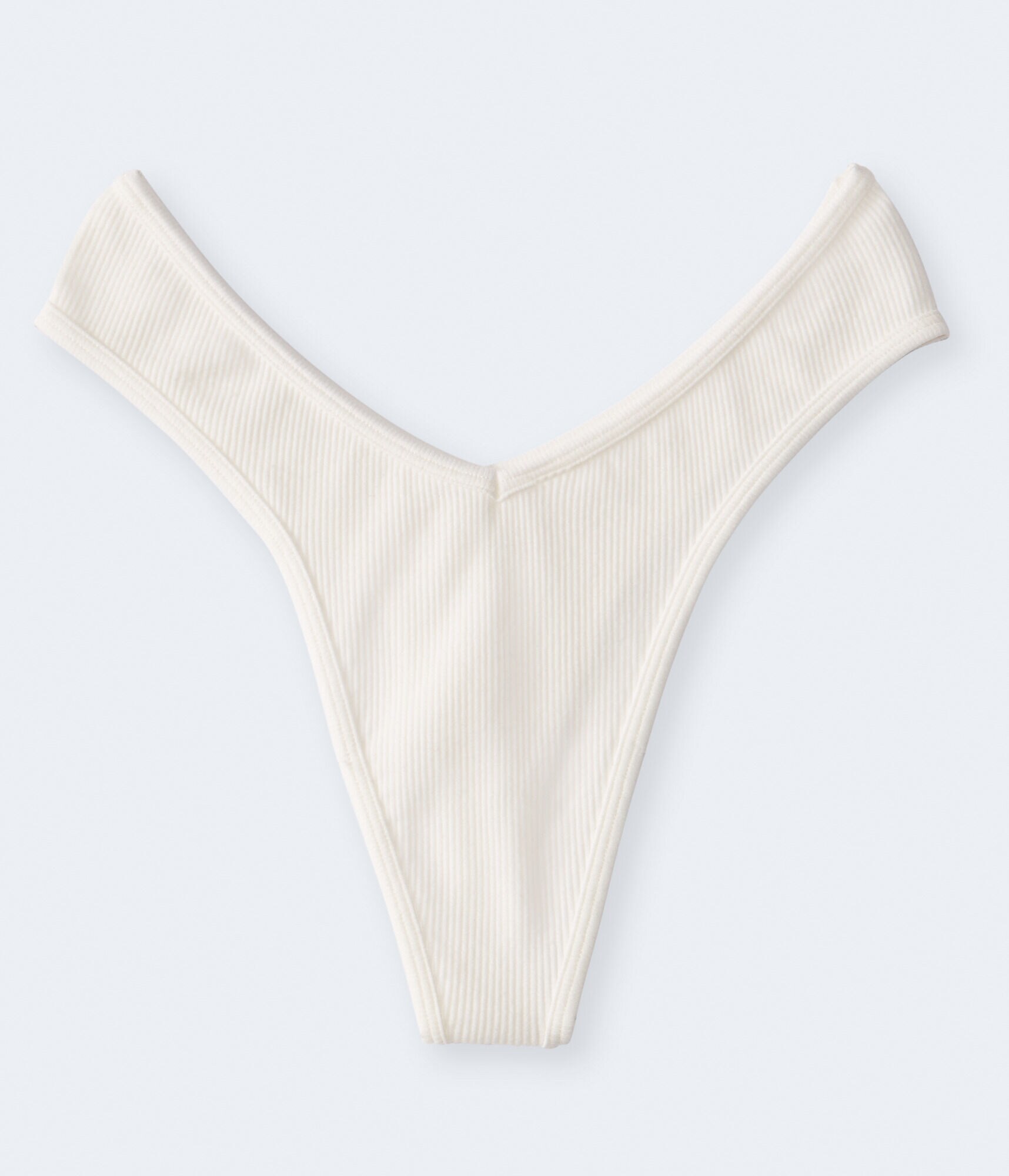 Seamless Ribbed V Thong