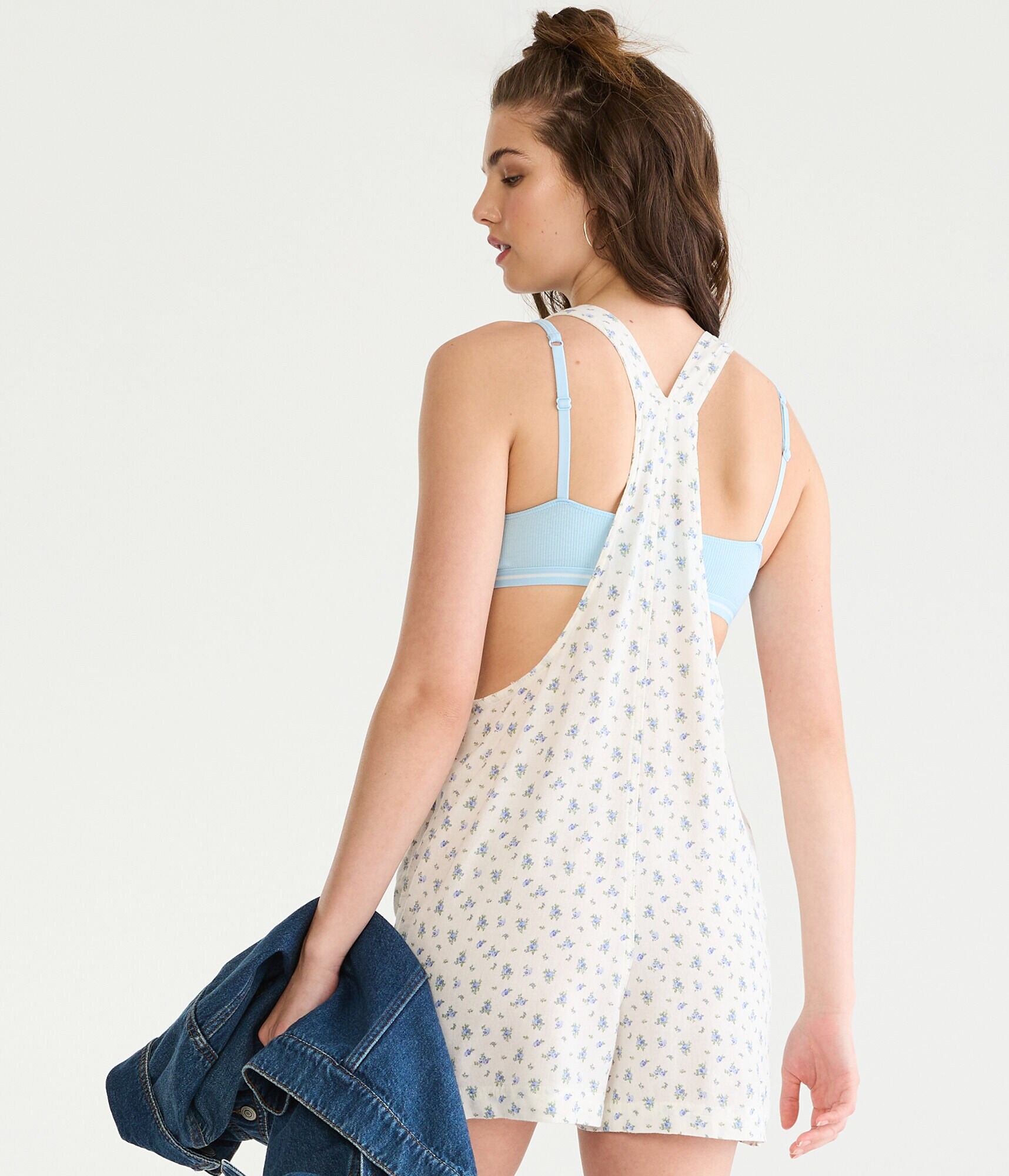 Floral Utility Romper