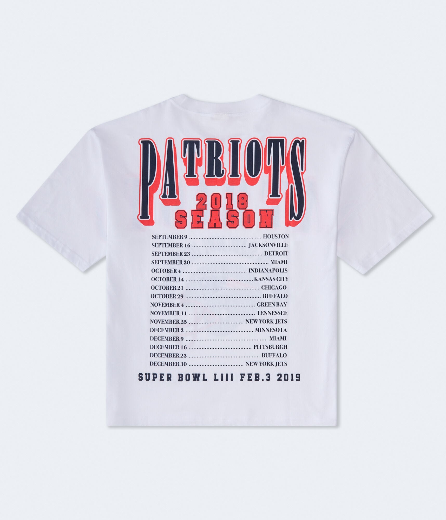 New England Patriots Super Bowl Boxy Graphic Tee