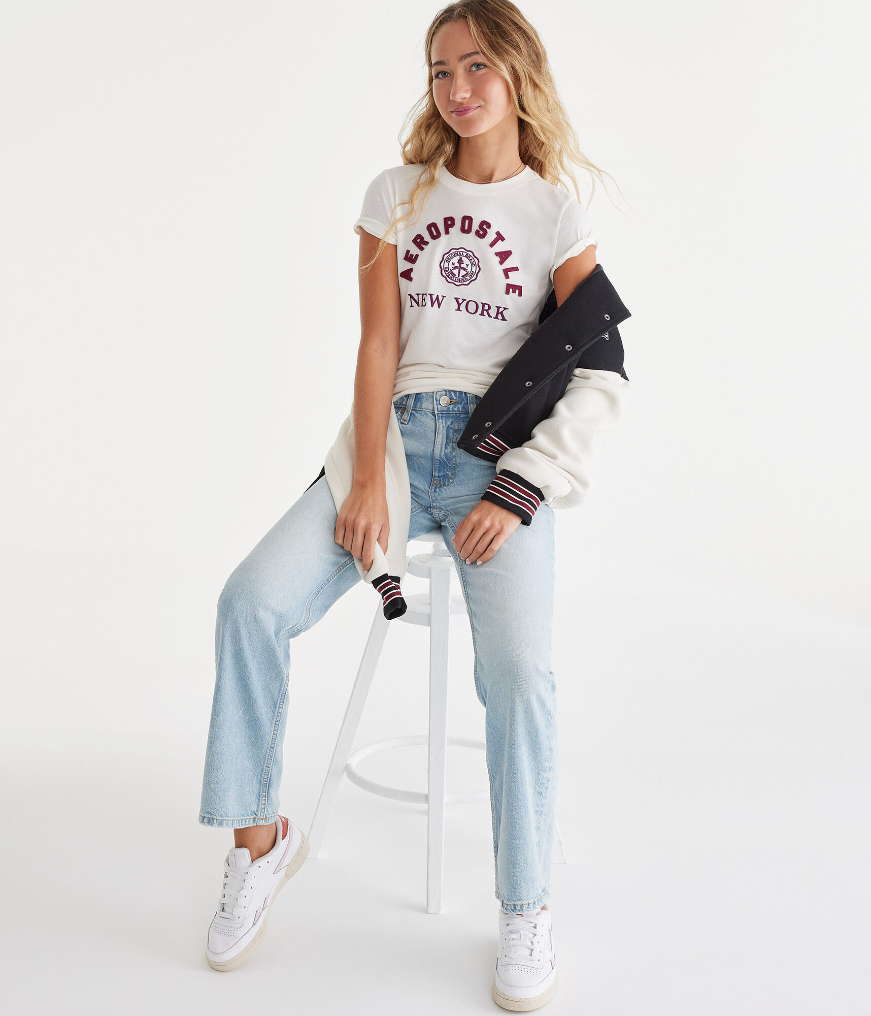 Aeropostale New York Appliqué Graphic Tee