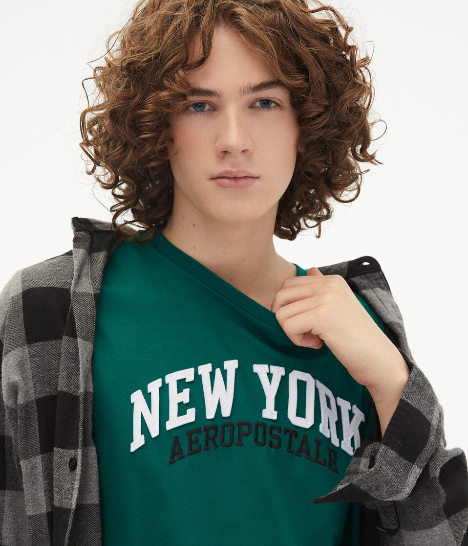 New York Aeropostale Logo Appliqué Graphic Tee