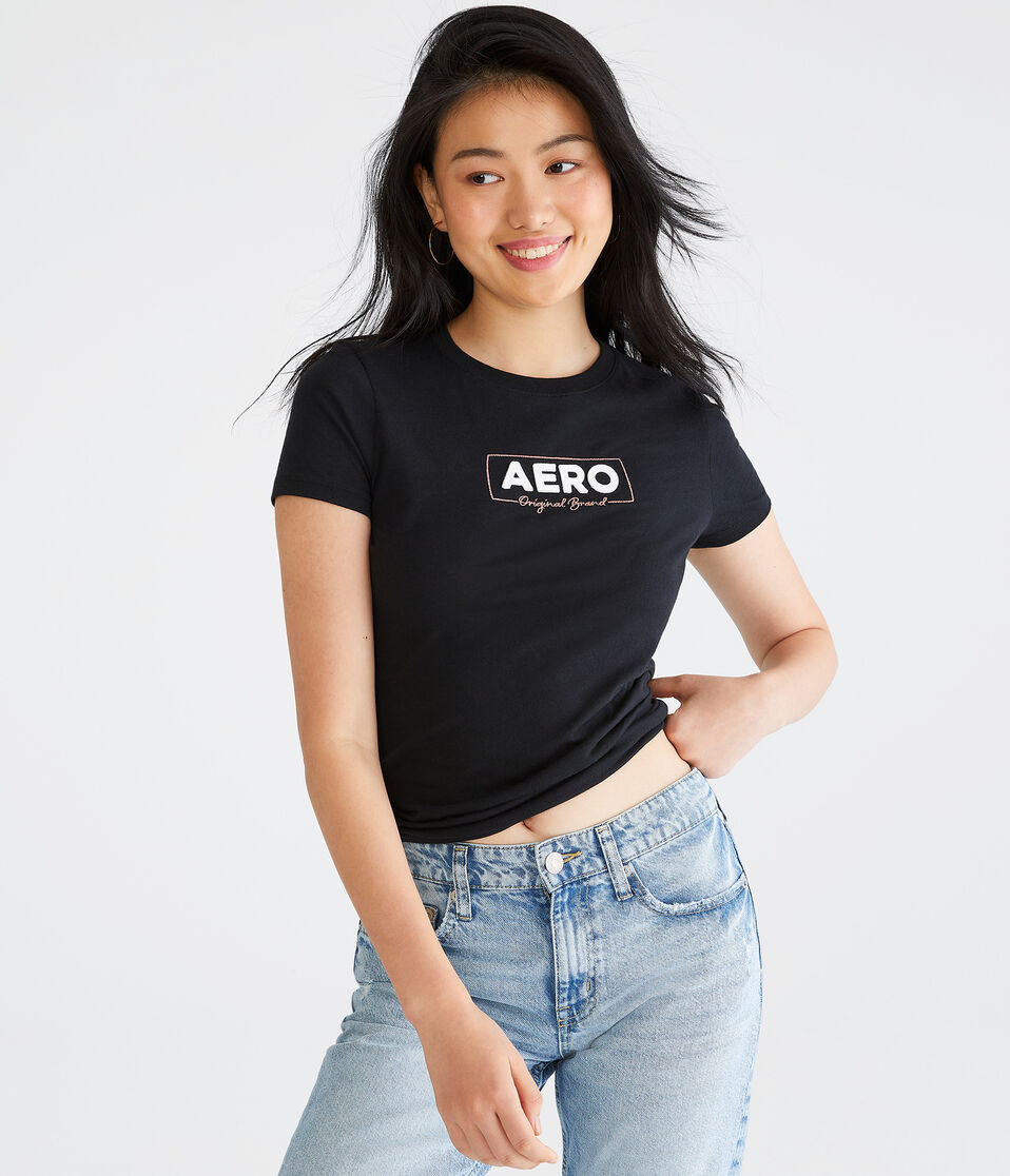 Aero Box Logo Appliqué Graphic Tee
