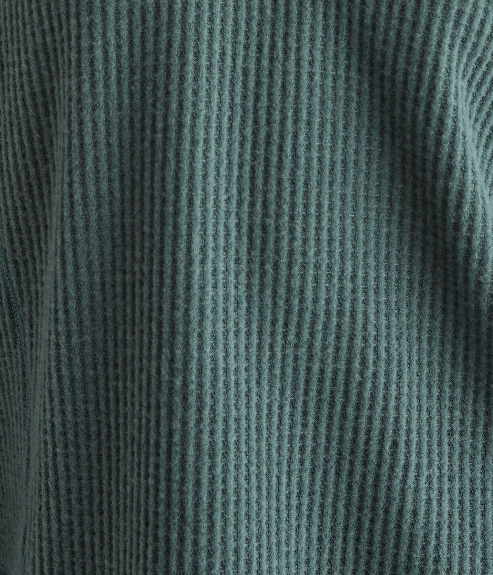 Long Sleeve Wear 2 Ways Cozy Waffle Tee